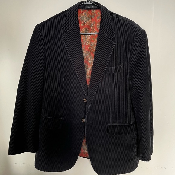 Vintage Black Blazer with stunning lining - Picture 1 of 2